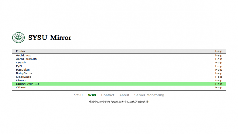 中山大学镜像网站提供Ubuntu Kylin下载